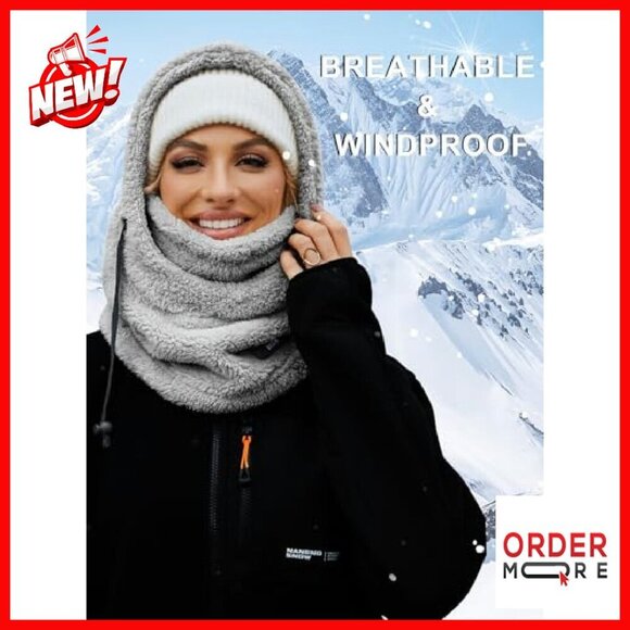 Windproof Fleece Balaclava Ski Mask Winter Face Cover Neck Warmer